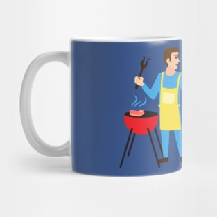 Father Grilling BBQ Mug